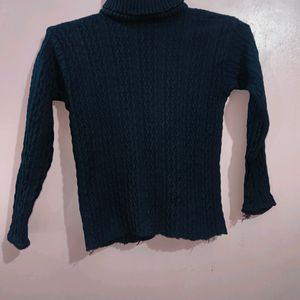 Dark Blue High Neck