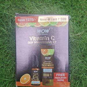 Wow Vitamin C Kit Face Wash And Faceserum Combo