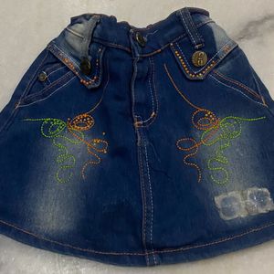 Denim Skirt For 1.5To 2.5Yrs Only Today