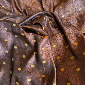 100% Pure Silk Himroon Mulberry Banarasi