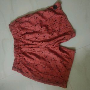 Three cotton blend shorts