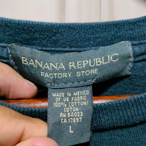 Banana Republic Navy Blue T-Shirt