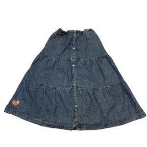 Y2K Vintage Long Denim Skirt