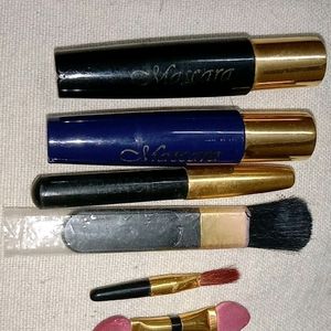 Blushes,mascara Blue&black,eyebrow Pencil