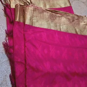 Soft Pink Banarasi Silk Saree