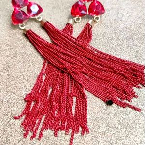 Red Designer Earring