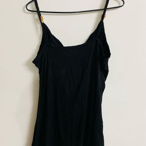 Women Black Boho Cami Top