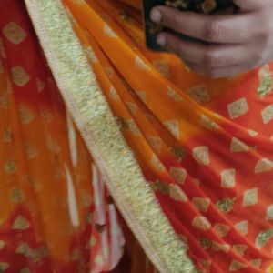 Bandhani Design Saree