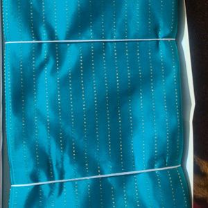 Beautiful Peacock Blue/Green Silk Saree