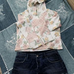 Hoodie And Short Co Ord Set