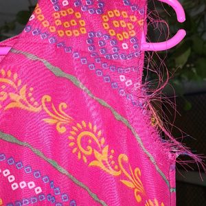 Bandhani Print Gown