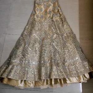 Unstitched Mirrorwork Lehenga