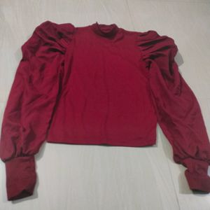 Full Puff Sleeve Top For Women