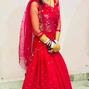 Pink Lengha Choli