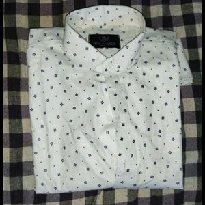 Brand New White Dotted Shirt 38 Size