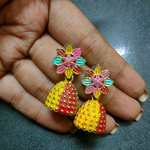 Multicolored Jhumka