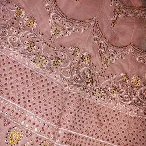 Havy  net fabric lahnga choli with  dupatta