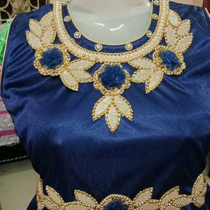 Banarasi Silk Frock Half Sleeve New