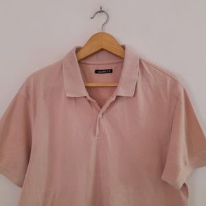 Zudio Pink Collar T-Shirt (Men's)