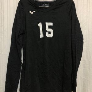 Mizuno Black Long Sleeve T Shirt