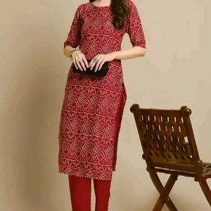 Stylish Maroon Kurta.