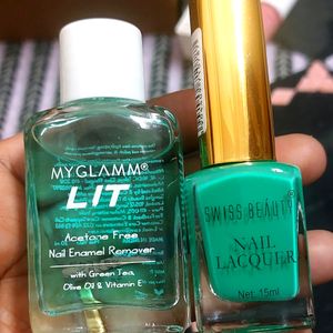 My Glamm Nail Paint With Remover Combo