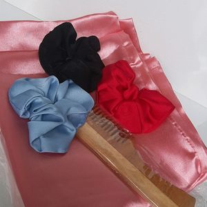 Pillow Cover with Scrunchie And Comb