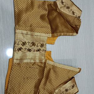 Mustard Colour Festival Saree