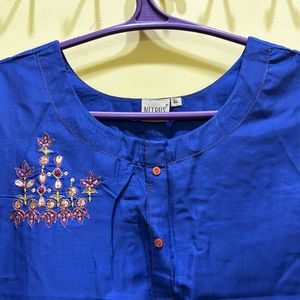 Neeru’s Blue Colour Kurta Size XL