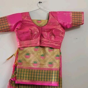 Saree With Stitched Blouse