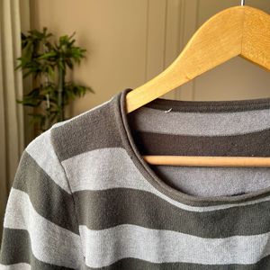 Olive Striped Sweater