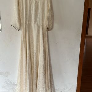 Flared Gown Offwhite