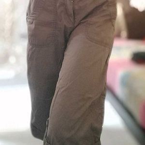 Knee Length Khaki Cargo