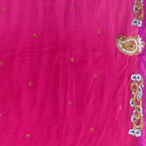 Pink Shaded Saree