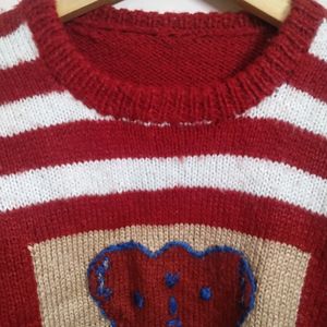 Hand Knitted Warm Sweater For Kids