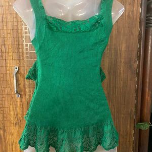 Green Layer Tank Top