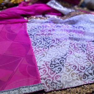 Double Colour Saree