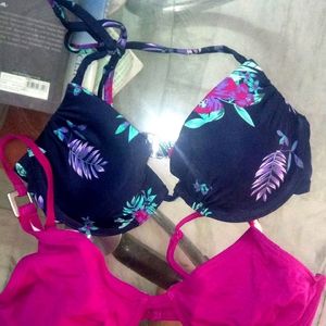 Bra  (pink And Blue)