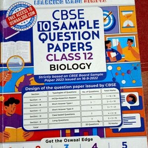 Oswaal Biology Set Of Sample Question Paper