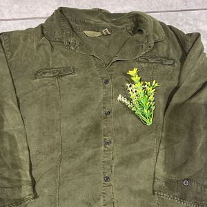 Green Cotton Shirt