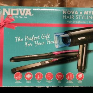 Nova Hair Styling Kit ( Straightener + Dryer)