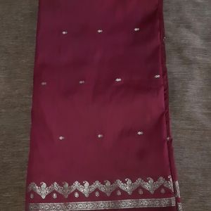 Banarasi Saree Without Blouse. Rarely Used.