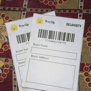 10 Free Up Non Sticky Colourful Shipping Labels.