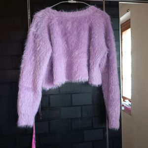 Crop Fur Sweater