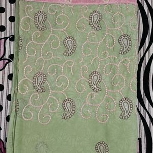 Pale Yellow-green Saree For Wedding