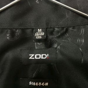 ZODI Printed Black Shirt