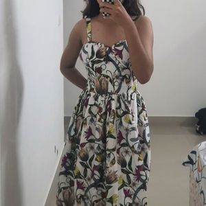 Zara Bustier/Corset Knee Length Dress