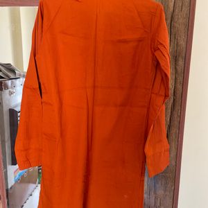 Orange Colour Kurta For Boy