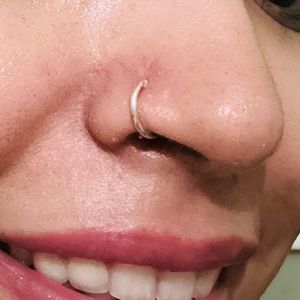 Dainty Silver Nose Ring