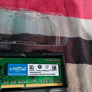 Crucial By Micron 4 GB DDR4 2666MHZ RAM